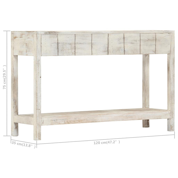 Masă consolă, 120 x 35 x 75 cm, lemn masiv de mango WALTI