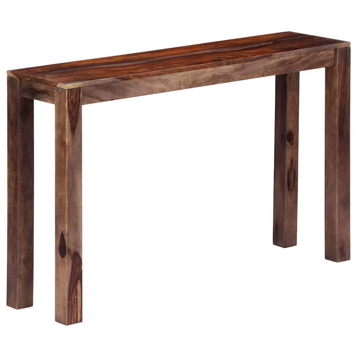 Masă consolă, gri, 120 x 30 x 76 cm, lemn masiv de acacia WALTI