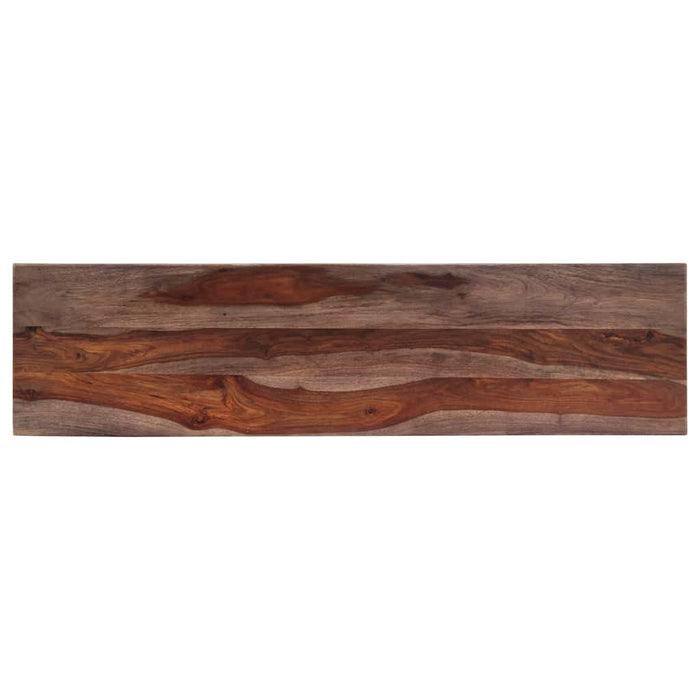 Masă consolă, gri, 120 x 30 x 76 cm, lemn masiv de acacia WALTI