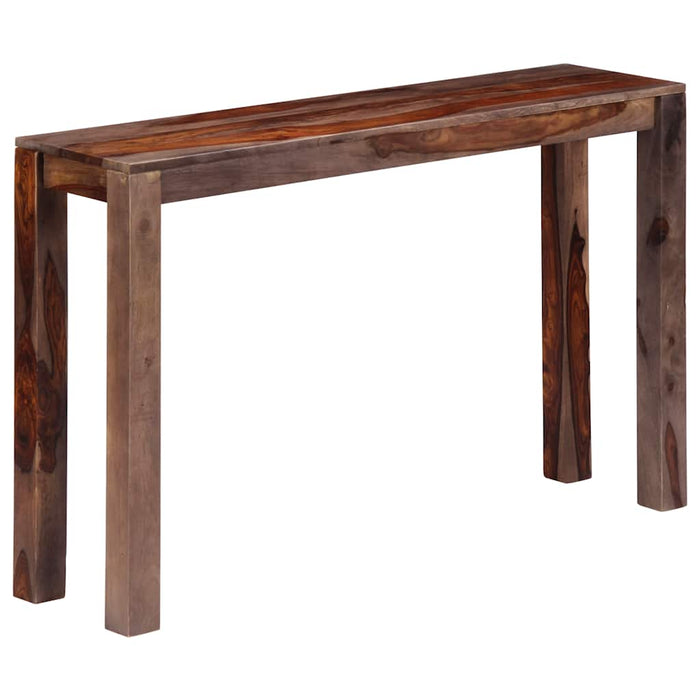 Masă consolă, gri, 120 x 30 x 76 cm, lemn masiv de acacia WALTI