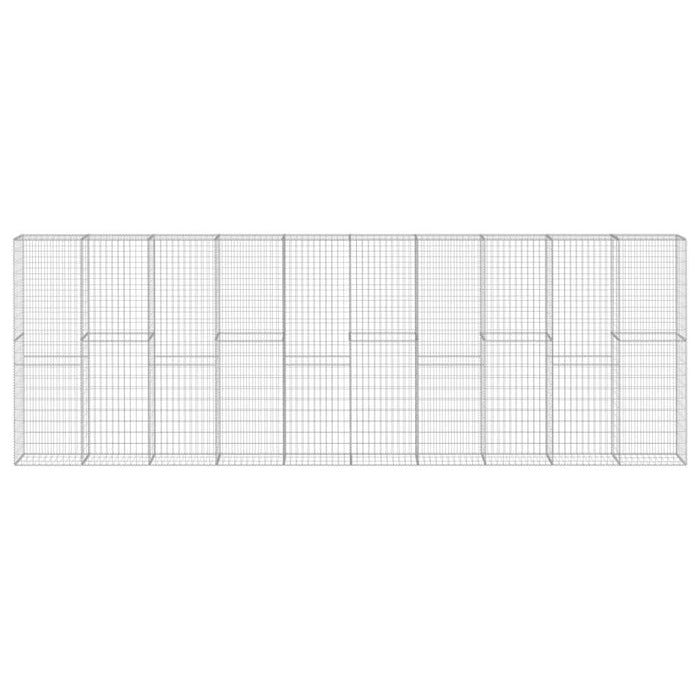 Perete gabion cu capace, 600 x 30 x 200 cm, oțel galvanizat - WALTI WALTI
