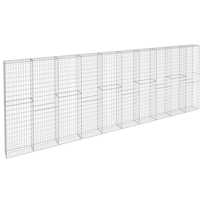 Perete gabion cu capace, 600 x 30 x 200 cm, oțel galvanizat - WALTI WALTI