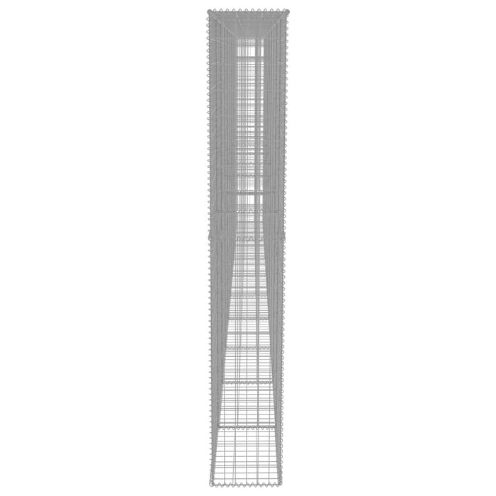 Perete gabion cu capace, 600 x 30 x 200 cm, oțel galvanizat - WALTI WALTI