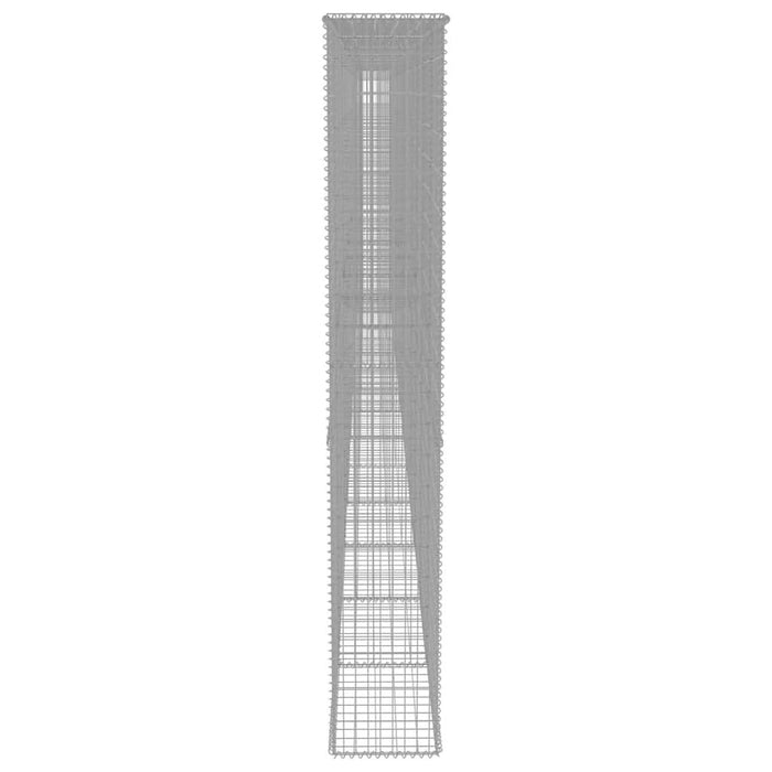 Perete gabion cu capace, 900 x 50 x 200 cm, oțel galvanizat - WALTI WALTI