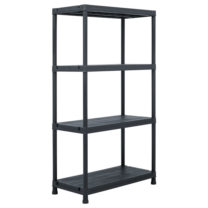Rafturi de depozitare, 2 buc. negru, 60 x 30 x 138 cm plastic - WALTI WALTI