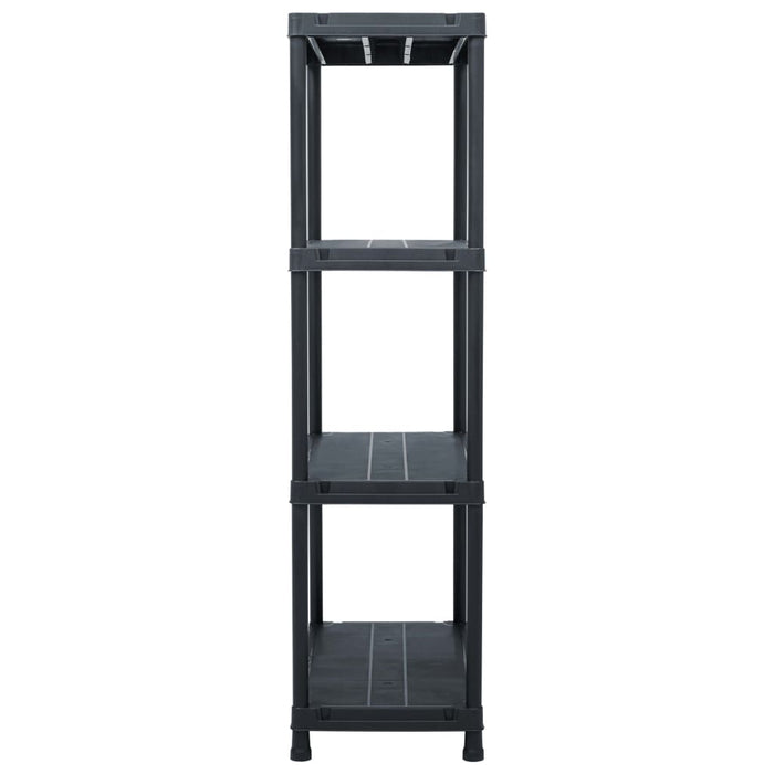 Rafturi de depozitare, 2 buc. negru, 60 x 30 x 138 cm plastic - WALTI WALTI