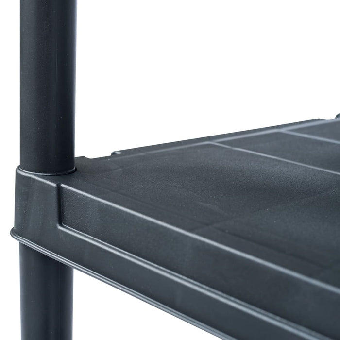 Rafturi de depozitare, 2 buc. negru, 60 x 30 x 138 cm plastic - WALTI WALTI