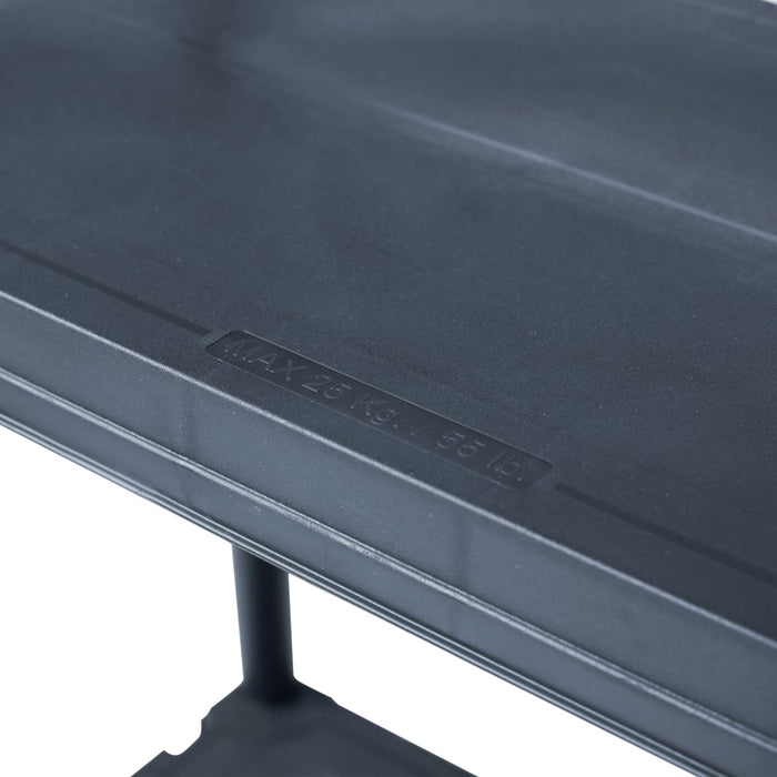 Rafturi de depozitare, 5 buc. negru, 60 x 30 x 138 cm plastic - WALTI WALTI