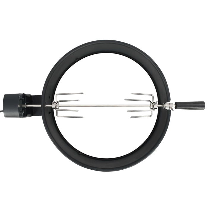 Set de rotisor cu inel pentru grătar, negru, 47 cm WALTI