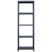 Rafturi de depozitare 5 buc. negru 60x30x180 cm plastic 125 kg - WALTI WALTI