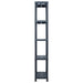 Rafturi de depozitare 5 buc. negru 60x30x180 cm plastic 125 kg - WALTI WALTI