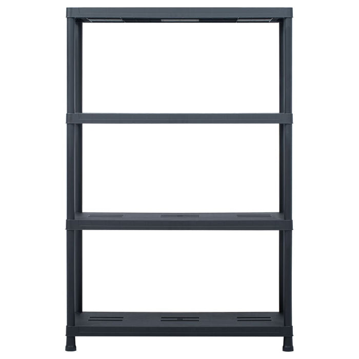 Rafturi de depozitare 2 buc. negru 90x40x138 cm plastic 220 kg WALTI