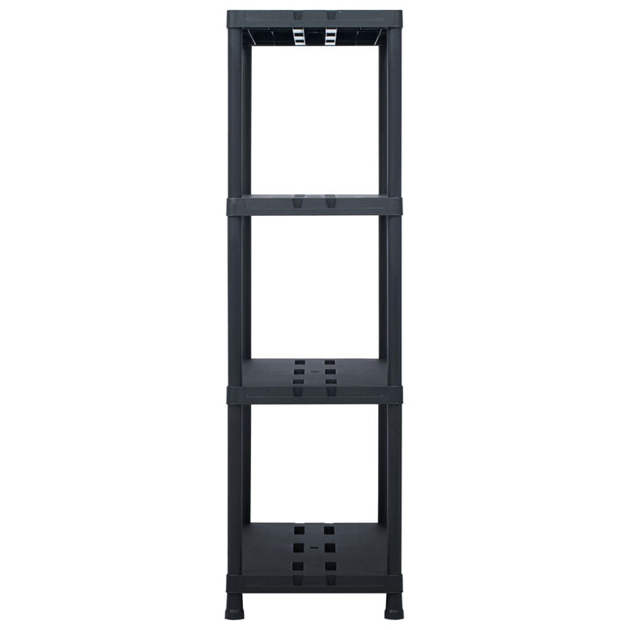 Rafturi de depozitare 2 buc. negru 90x40x138 cm plastic 220 kg WALTI