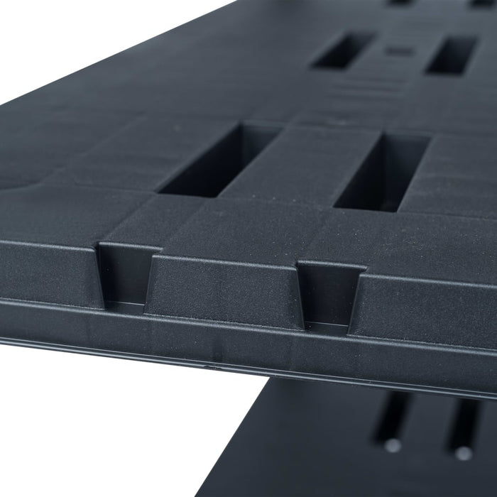 Rafturi de depozitare 2 buc. negru 90x40x138 cm plastic 220 kg WALTI