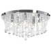 Lustră cu mărgele de cristal, argintiu, rotund, 4 becuri x G9 - WALTI WALTI