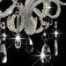 Candelabru cu mărgele, alb, rotund, E14 - WALTI WALTI