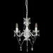 Candelabru cu mărgele, alb, rotund, 3 becuri E14 - WALTI WALTI
