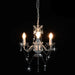 Candelabru cu mărgele, alb, rotund, 3 becuri E14 - WALTI WALTI