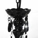 Candelabru cu mărgele, negru, rotund, 3 becuri E14 - WALTI WALTI