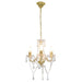 Candelabru cu mărgele, auriu, rotund, 3 becuri E14 - WALTI WALTI