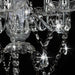 Candelabru cu mărgele de cristal, argintiu, rotund, 5 x E14 - WALTI WALTI