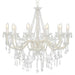 Candelabru cu mărgele, alb, 12 becuri E14 - WALTI WALTI