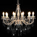 Candelabru cu mărgele, alb, 12 becuri E14 - WALTI WALTI