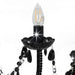Candelabru cu mărgele, negru, 12 becuri x E14 - WALTI WALTI
