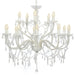Candelabru cu 2 rânduri, alb, becuri 15 x E14 - WALTI WALTI