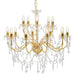 Candelabru cu 2 rânduri, auriu, becuri 15 x E14 - WALTI WALTI