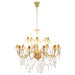 Candelabru cu 2 rânduri, auriu, becuri 15 x E14 - WALTI WALTI