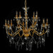 Candelabru cu 2 rânduri, auriu, becuri 15 x E14 - WALTI WALTI