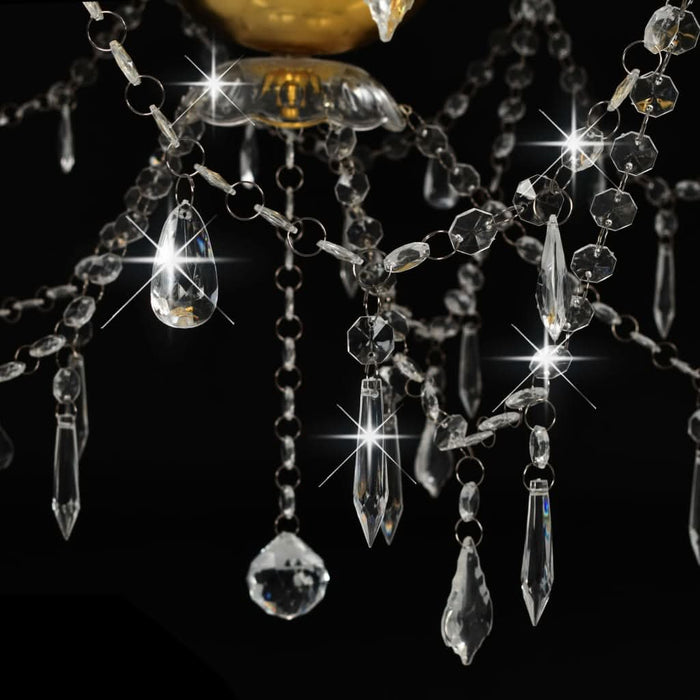Candelabru cu 2 rânduri, auriu, becuri 15 x E14 - WALTI WALTI