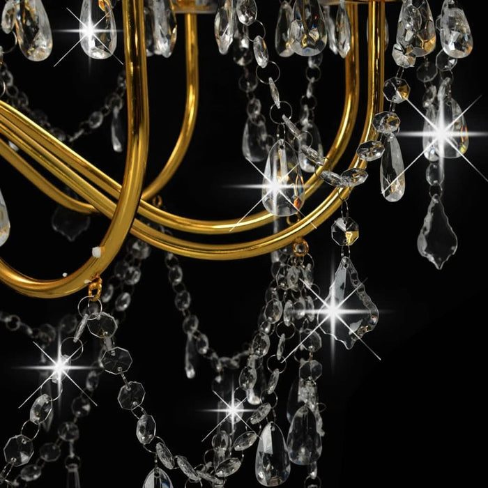 Candelabru cu 2 rânduri, auriu, becuri 15 x E14 - WALTI WALTI
