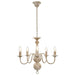 Candelabru antichizat, alb, becuri E14 x 5 - WALTI WALTI