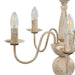 Candelabru antichizat, alb, becuri E14 x 5 - WALTI WALTI