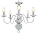 Candelabru, argintiu, 5 becuri E14 - WALTI WALTI