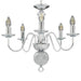 Candelabru, argintiu, 5 becuri E14 - WALTI WALTI