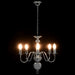 Candelabru, argintiu, 5 becuri E14 - WALTI WALTI