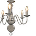 Candelabru, argintiu, 5 becuri E14 - WALTI WALTI
