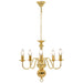 Candelabru, auriu, 5 becuri E14 - WALTI WALTI
