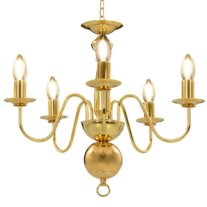 Candelabru, auriu, 5 becuri E14 - WALTI WALTI