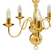 Candelabru, auriu, 5 becuri E14 - WALTI WALTI