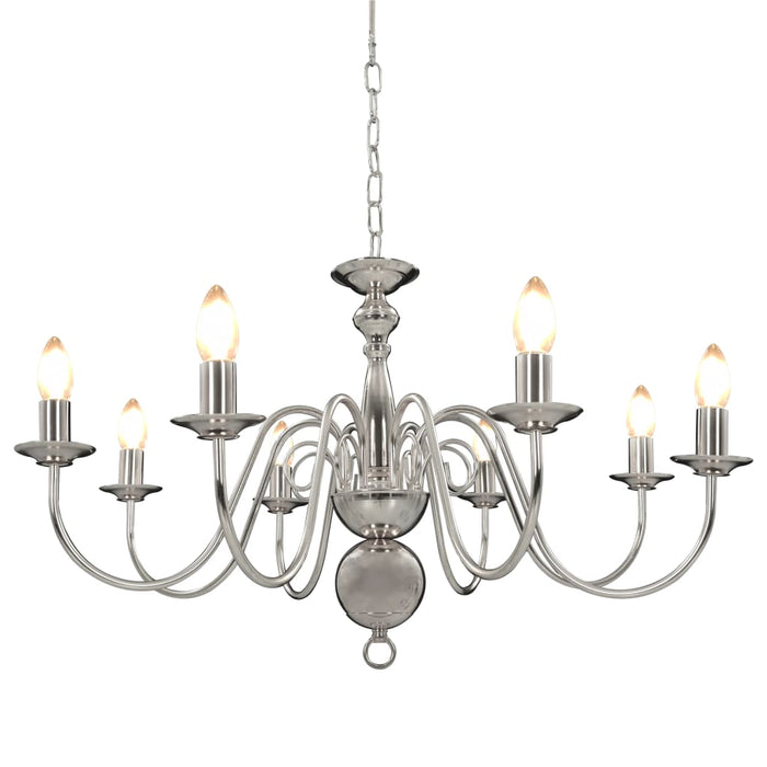 Candelabru, argintiu, 8 becuri E14 - WALTI WALTI