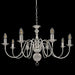 Candelabru, argintiu, 8 becuri E14 - WALTI WALTI