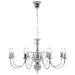 Candelabru, argintiu, 8 becuri E14 - WALTI WALTI