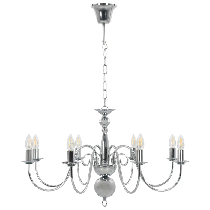 Candelabru, argintiu, 8 becuri E14 - WALTI WALTI