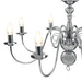 Candelabru, argintiu, 8 becuri E14 - WALTI WALTI