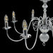 Candelabru, argintiu, 8 becuri E14 - WALTI WALTI