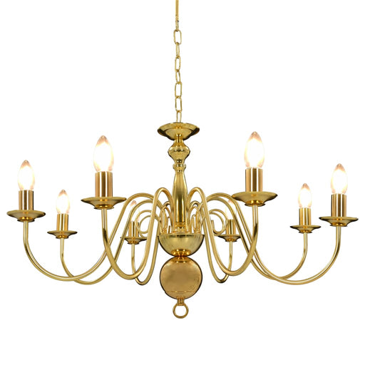 Candelabru, auriu, 8 becuri E14 - WALTI WALTI